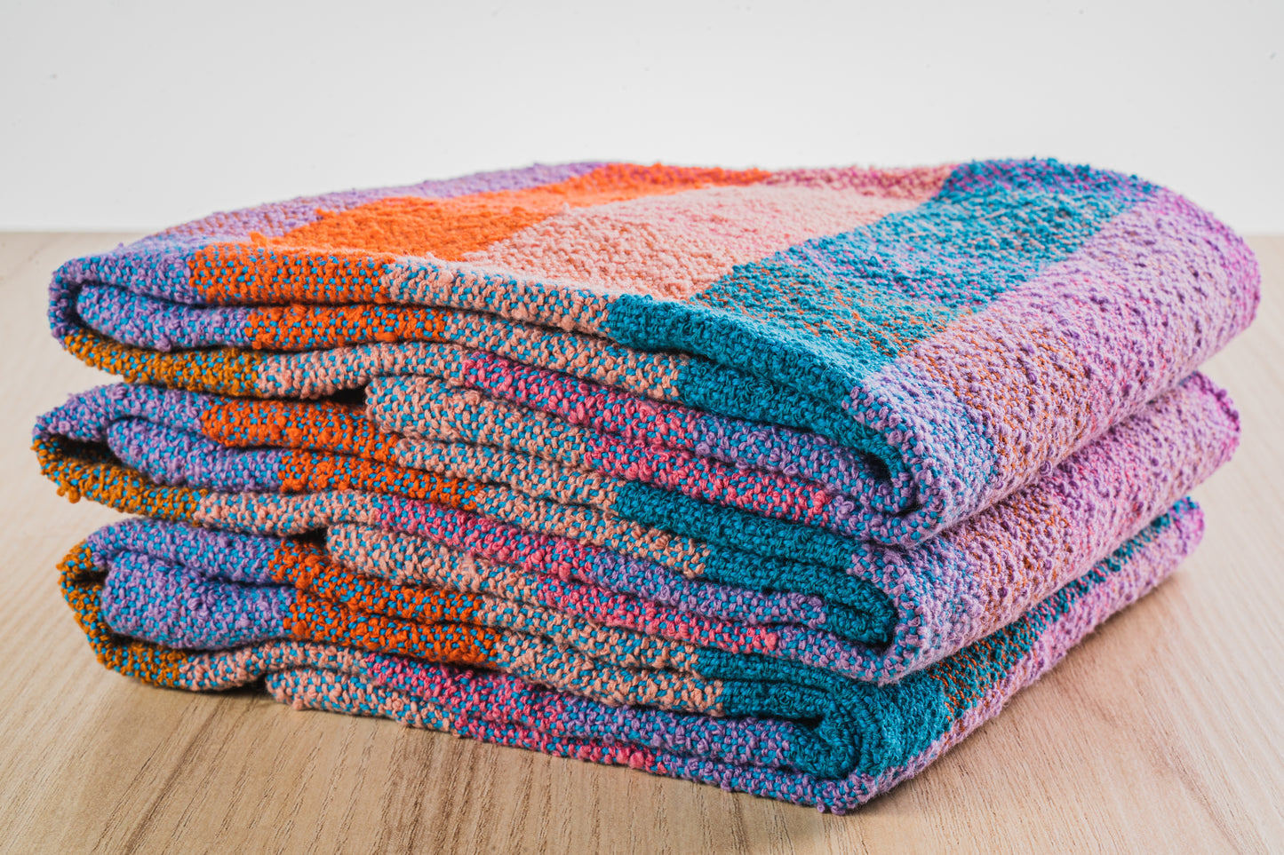 Lilac Colorblock Tea Towel